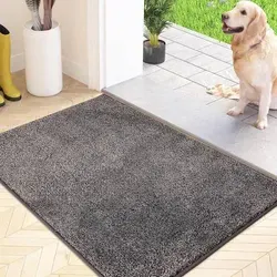 FCSDETAIL Schmutzfangmatte 60x90cm rutschfest waschbar - Hochwertige Schmutzfangmatte von FCSDETAIL für den Innenbereich. Rutschfeste TPR-Rückseite sorgt für sicheren Halt. Waschbar und ideal für Haustierbesitzer, um Schmutz und Feuchtigkeit effektiv zu absorbieren.