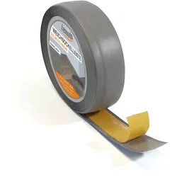 Weichsockelleiste selbstklebend 5 m, dunkelgrau, Sockelleiste auf der Rolle, Fußleiste