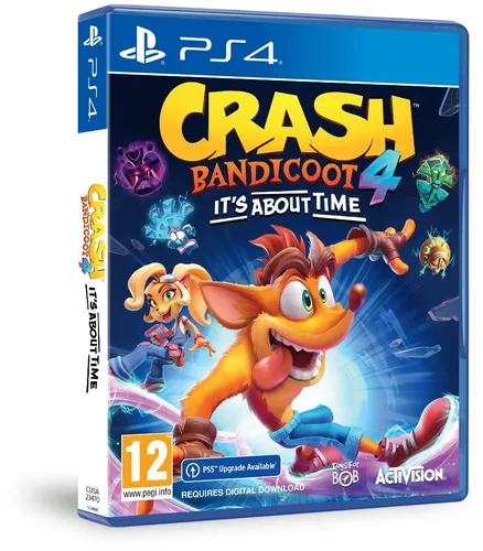 Crash Bandicoot 4: It's About Time - PS4 - Jump 'n' Run Abenteuer für bis zu 4 Spieler, inklusive lokalem Koop-Modus. Erlebe die aufregende Rückkehr von Crash mit spannenden neuen Levels!