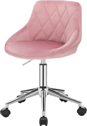 EUGAD Höhenverstellbarer Schminkstuhl in Rosa