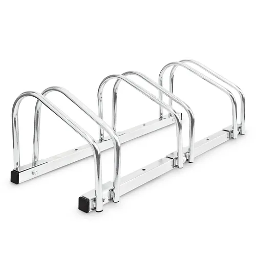 Fahrradständer 3er Fahrradhalter für 3 Räder - Fahrradständer & Aufbewahrung, stabiler Stahlständer mit Platz für 3 Fahrräder, ideal für Garten, Garage oder öffentliche Bereiche.