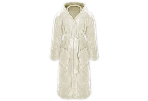 Gräfenstayn Unisex-Bademantel mit Kapuze - Bademäntel aus kuscheligem Flanell-Fleece, warm & bequem, ideal für entspannte Wellness-Momente.