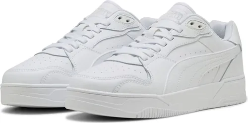 PUMA RBD BREAK LOW Sneaker in Weiß, 39 EU - Sportliche Sneaker in PUMA White-Cool Light Gray-PUMA Black, ideal für Alltag und Freizeit mit robustem Leder-Obermaterial und rutschfester Gummisohle.