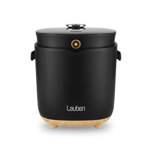Lauben Multifunction Rice Cooker 2000BW - Reiskocher mit 2 l Volumen und 12 Programmen, inklusive Dämpfeinsatz aus Edelstahl für gesunde Zubereitung ohne Fett.