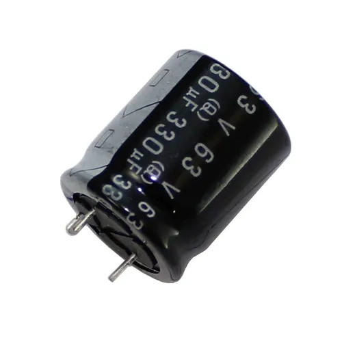 10x Elko Kondensator Radial 330µF 63V 125°C 18x20mm RK-63V331QK5GY-F56 330uF