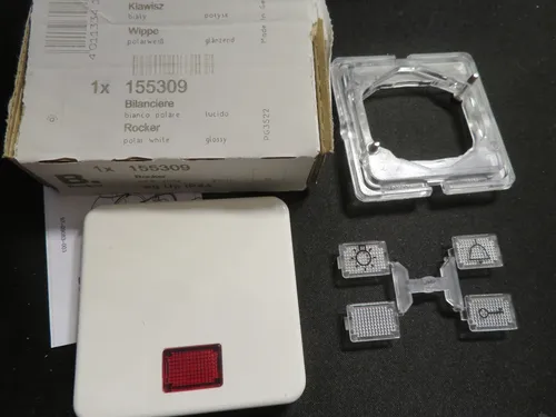 Berker Wippe pws/gl 155309 (1er mit Linsen