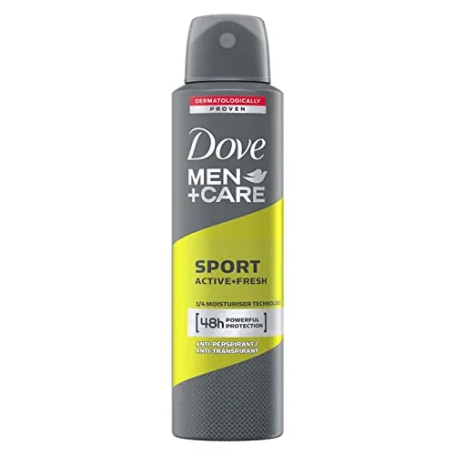 Dove Men+Care Deo Spray Sport Active + Fresh Anti-Transpirant schützt 48 Stunden vor Körpergeruch und Achselnässe 150 ml 1 Stück