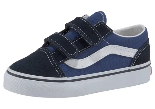 Vans Old Skool V Kleinkind-Sneaker - Klassische Klett-Sneaker für Kinder mit robustem Wildleder und Canvas. Ideal für aktive Kleinkinder: Einfaches An- und Ausziehen, gepolsterter Komfort und stylisches Design für jeden Anlass.