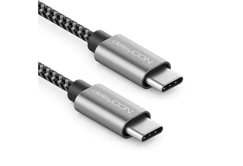 deleyCON deleyCON 3,0m USB C Kabel PD3.0 60W Schnellladekabel USB-C Ladekabel USB-Kabel