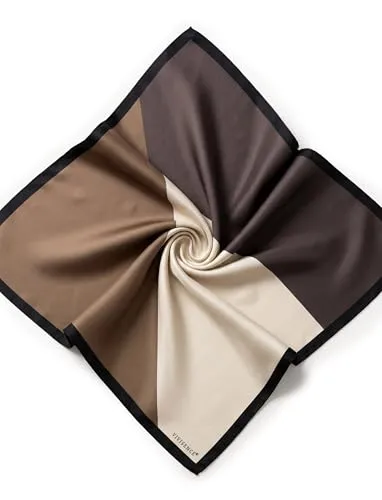 VIVISENCE Damen Seidentuch 65 x 65 cm in beige von VIVISENCE