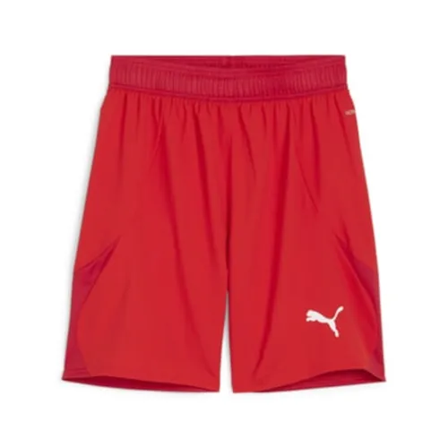 Puma Teamfinal Shorts Herren - Rot - Sportbekleidung-Set aus 100% recyceltem Polyester mit innovativer dryCELL-Technologie für optimalen Schweißtransport und ULTRAWEAVE für hohe Flexibilität und Leichtigkeit.