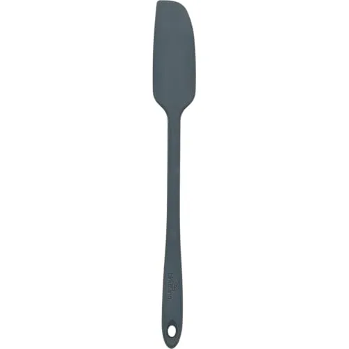 Birkmann, Teigschaber Schmal Cool Grey 5cm x 1,3cm x 30cm Silikon mit Metallkern hitzebeständig bis 230 Grad Celsius