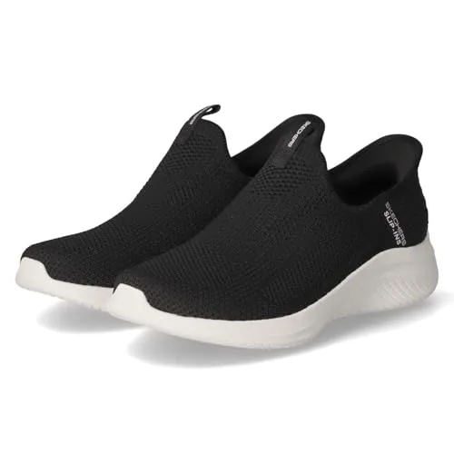 Skechers Damen Ultra Flex 3.0 Easy Win Sneaker - Black, 37 EU - Damen-Sneaker mit veganem, maschinenwaschbarem Design und luftgekühltem Memory-Schaum für ultimativen Komfort.