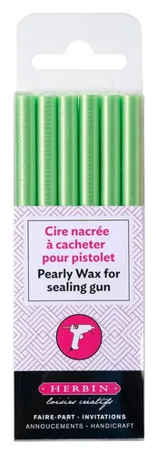 Herbin Stempel 5x Schachtel + 6 Stangen Hobby-Siegelwachs Mandelgrün 35932T