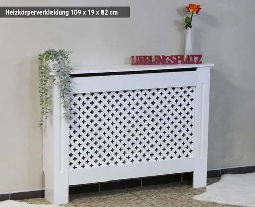 HAGO Heizkörperthermostat Heizungsverkleidung - Heizkörperverkleidung aus Holz für Wandheizungen, bietet modernen Stil und optimalen Wärmeaustausch.