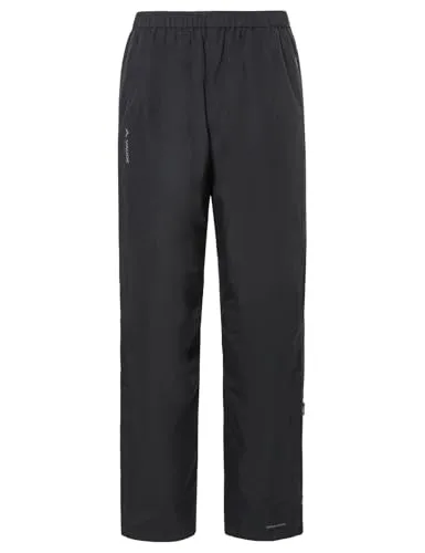 Vaude Escape Bike Warm Pants - Wasserdichte Radhose für Damen und Herren - Funktionale Bike-Regenhose in Schwarz/Grau, Größe M; ideal für Bikepacking und Bike to Work; wasserdicht, isolierend und winddicht dank recyceltem Polyester.