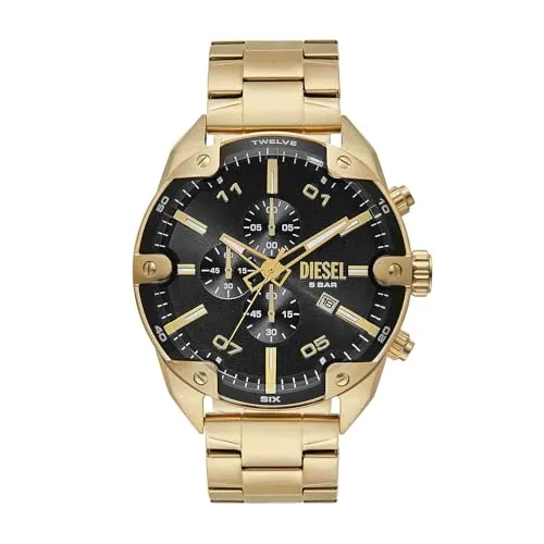 Diesel Herren Analog Quarz Uhr DZ4678 - Armbanduhren für Herren mit 49-mm-Gehäuse, wasserdicht bis 50 m und 2 Jahre Herstellergarantie – ideal für stilvolle Männer.