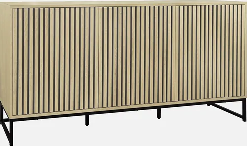 Lisbonne Sideboard im modernen Stil mit geriffelter Holzoptik