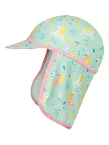 Playshoes Nackenschutzcap in Mint/ Bunt, Größe 53 cm, Grün/bunt, Baby