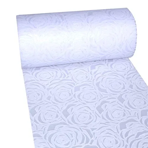 Dekoflor Tischband Tischläufer im einzigartigen Rosen Design - Tischläufer für jeden Anlass, wasserfest mit Lotuseffekt und samtiger Oberfläche – ideal für wiederverwendbare Deko!