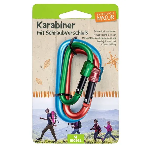 EXPEDITION NATUR KARABINER MIT SCHRAUBVERSCHLUSS VON MOSES NEU OVP