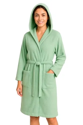 heimtexland ® Bademantel Damen Waffelpique von Heimtexland