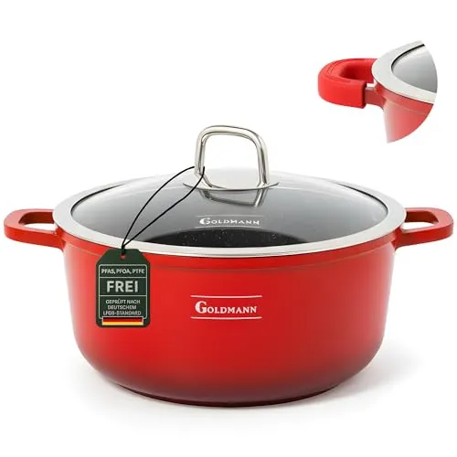 GOLDMANN Kochtopf aus Aluminiumguss, 24 cm