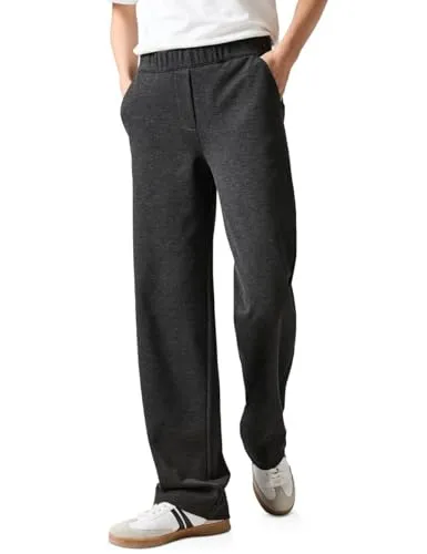 Cecil Damen B378299 Hose Im Loose Fit, Charcoal Grey Melange,M / 32L