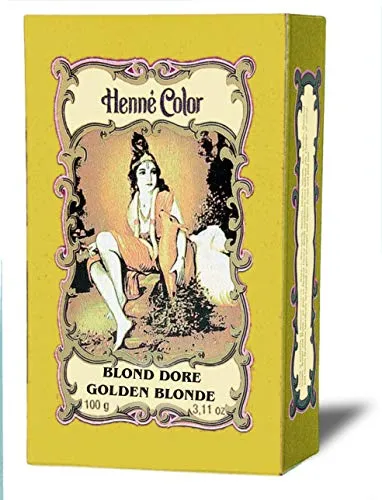 Produktbild Henna Goldblond (Blond Dorè) Haarfärbe-Pulver, Inhalt 100g
