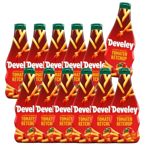 Develey Our Original Tomato Ketchup, 12er Pack, 12 x 500 ml