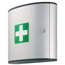 Erste Hilfe Kasten FIRST AID BOX M - Erste Hilfe Kasten FIRST AID BOX M im modernen Design, mit schwenkbaren Fächern und Wandmontageset. Optimal für schnelle Hilfe im Notfall, platzsparend und funktional.
