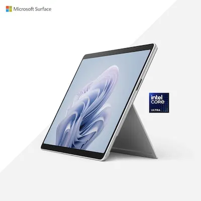 Microsoft Surface Pro 10 Platinum (ZDR-00004) - Leistungsstarkes 2-in-1-Tablet mit Intel Core Ultra 5 und 30 € Gutschein, ideal für flexibles Arbeiten
