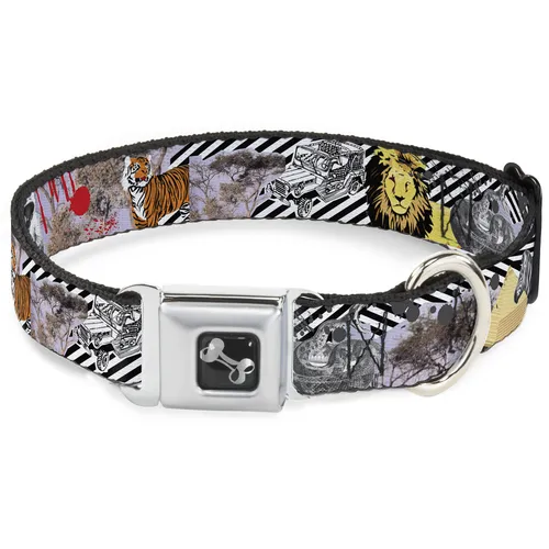 Dog Collar Bone Safari Small 9.5-13