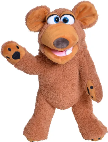 Living Puppets Muckelbert Bär, Handpuppe aus hochwertigen Materialien in tollen Farben, Größe: 37 cm, W875