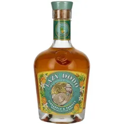 Lazy Dodo Pineapple & Vanilla 35% Vol. 0,7l - Rum mit tropischem Flair aus Mauritius, verfeinert mit Victoria-Ananas und echter Vanille für einen fruchtigen, weichen Genuss – ideal für Cocktails oder pur.