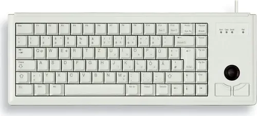 CHERRY G84-4400 - Kompakte Tastatur mit Trackball, mechanische CHERRY ML Switches für präzises Tipperlebnis und langlebige Nutzung