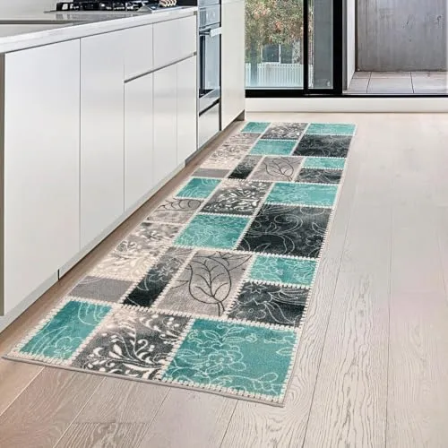 Teppiche Türkis von Teppich-Traum