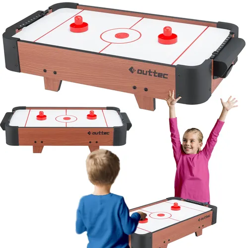 Outtec® Mini Airhockey Tisch Lufthockey Tischhockey Luftstromsystem Punktezähler