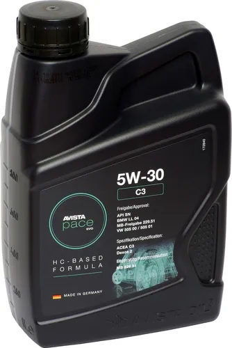 AVISTA pace EVO C3 5W-30 1 Liter Motoröl Pennasol MID SAPS Dexos2 MB229.51 1L