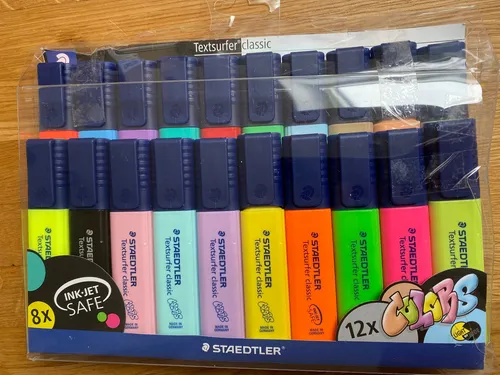 STAEDTLER Textmarker Textsurfer classic, großer Tintenspeicher, sekundenschnell