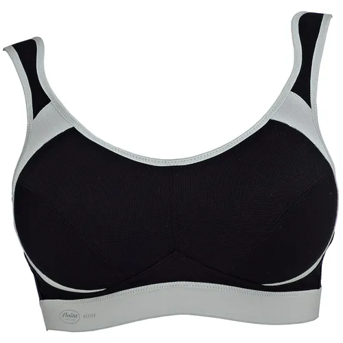 Anita Damen Extreme Control Sport BH 80D, schwarz - Funktionsunterwäsche für aktive Frauen, bietet optimalen Halt und Komfort bei intensiven Sportarten.