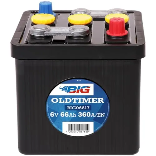 BIG06617 Oldtimer Batterie 6V 66Ah 360A
