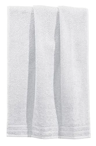 Erwin Müller Handtuch Heidelberg 100% Baumwolle weiß Größe 50x100 cm - saugstark, gut trocknend, kompakt, leichte Qualität - ideal für Sport, Strand, Reisen (weitere Farben)