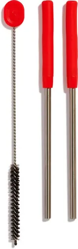 Hydro Flask Trinkhalme Goji, (Set, 3-tlg), aus Edelstahl