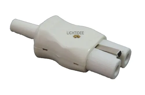 Heißgeräte Bakelit Stecker für Waffeleise, Bügeleisen alte Norm 2 x