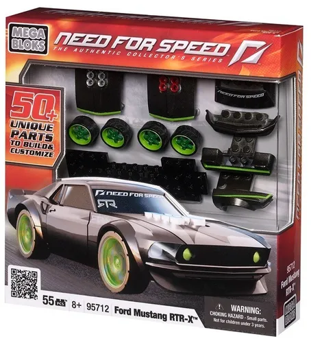 MEGA BLOKS - NEED FOR SPEED Build & Customize - Ford Mustang RTR-X  (69 Teile)