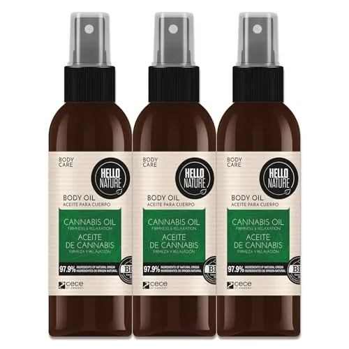 P-Beauty Naturkosmetik Hautöl Körperöl mit Bio Hanfsamenöl & Omega-Fettsäuren für geschmeidige, straffende Haut - Feuchtigkeitspflege - für trockene Haut - veganes Body Öl - Körperpflege (3x130ml)