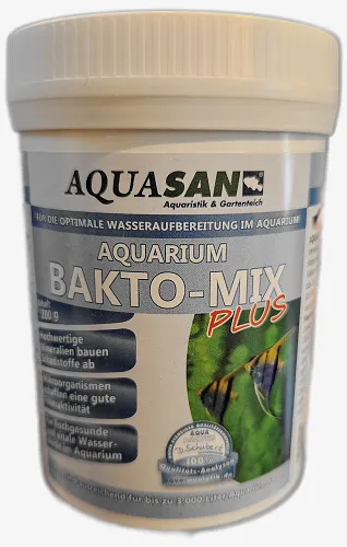 AQUASAN Bakto-Mix PLUS 200g (EUR 49,95 / kg) für Aquarien Wasseraufbereiter
