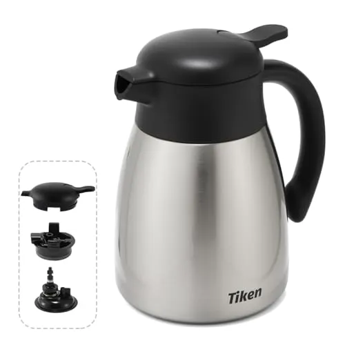 Tiken 1,5L Thermoskanne aus Edelstahl