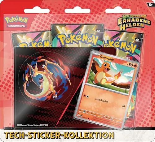 Glumanda Booster-Packs | Pokémon Tech-Sticker-Kollektion von Pokémon